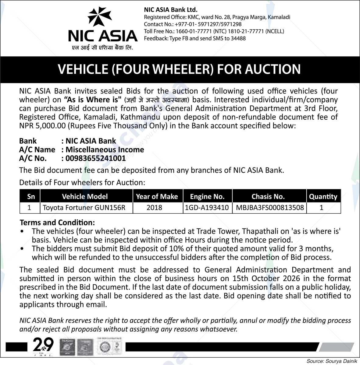 NIC Asia Bank Limited