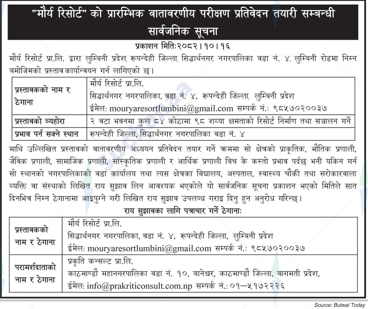 Maurya Resort Pvt. Ltd.