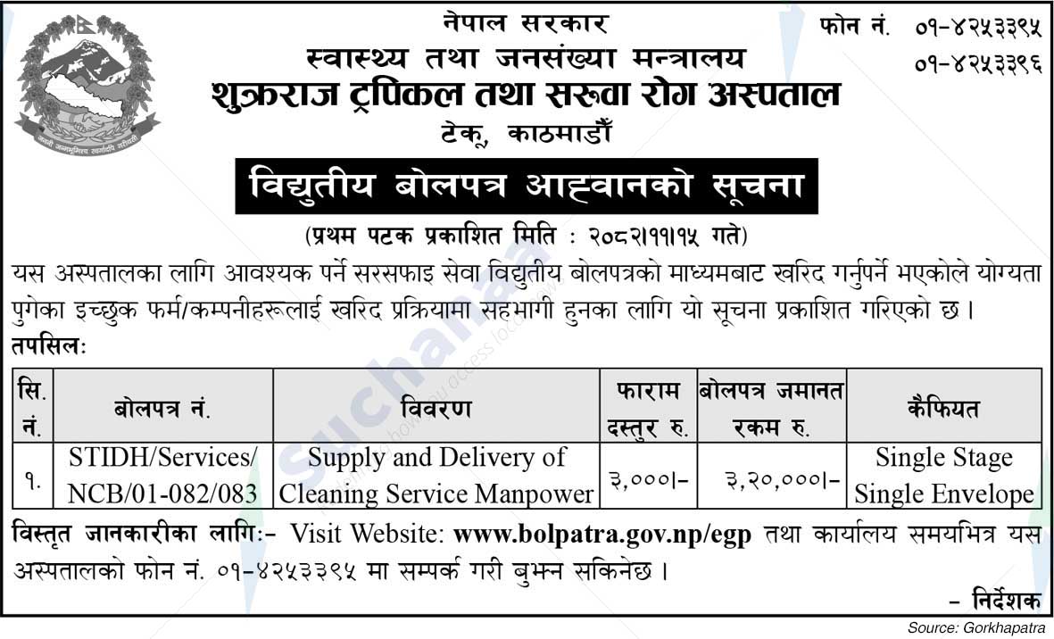 Sukraraj Tropical and Infectious Disease Hospital, Teku