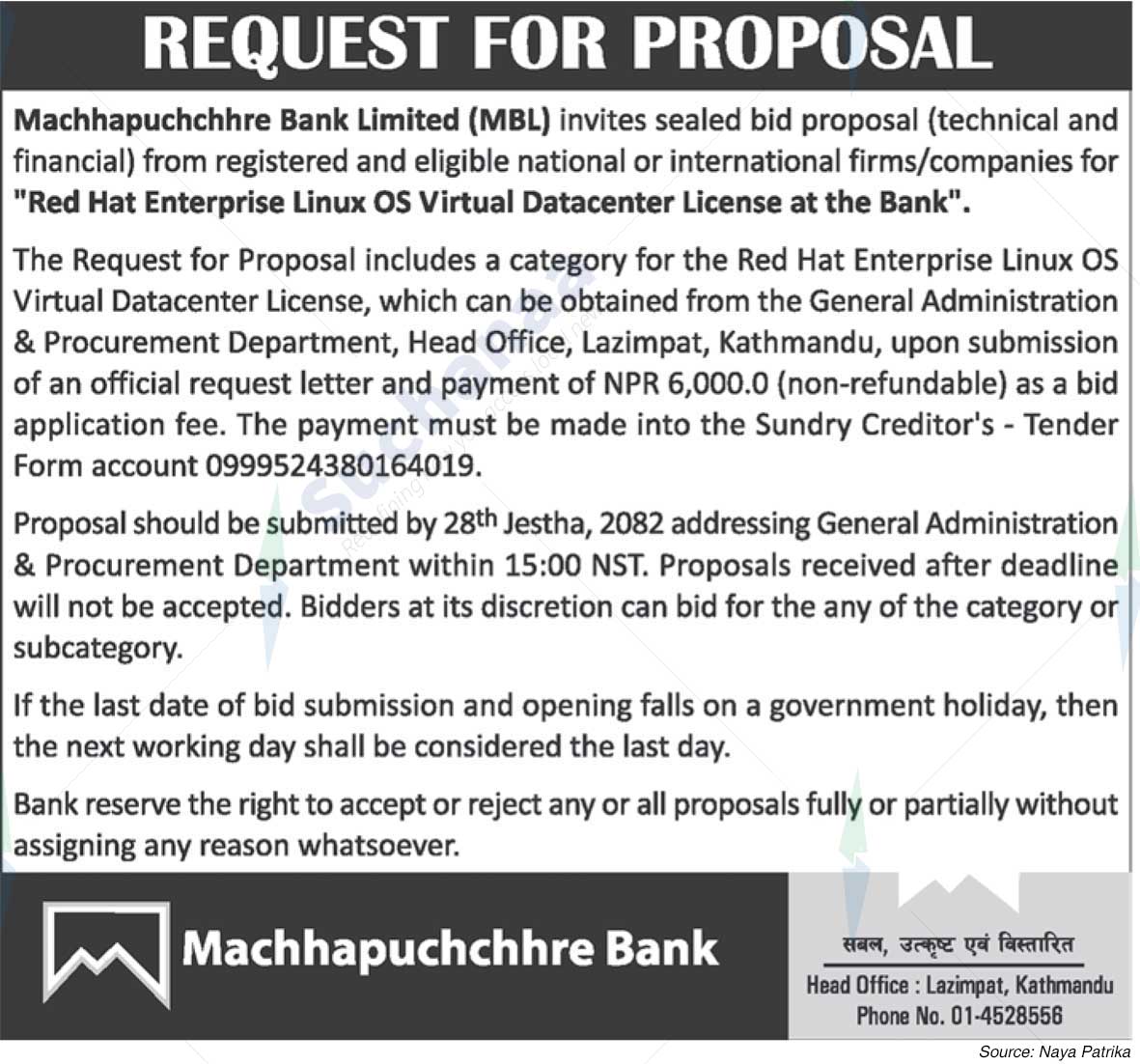 Machhapuchchhre Bank Limited