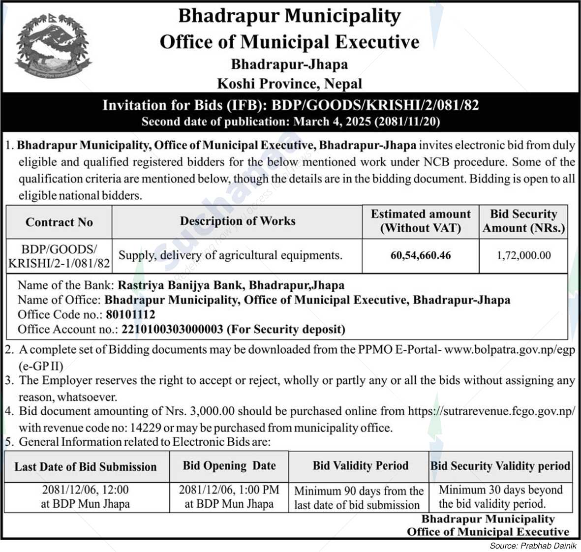 Bhadrapur Municipality