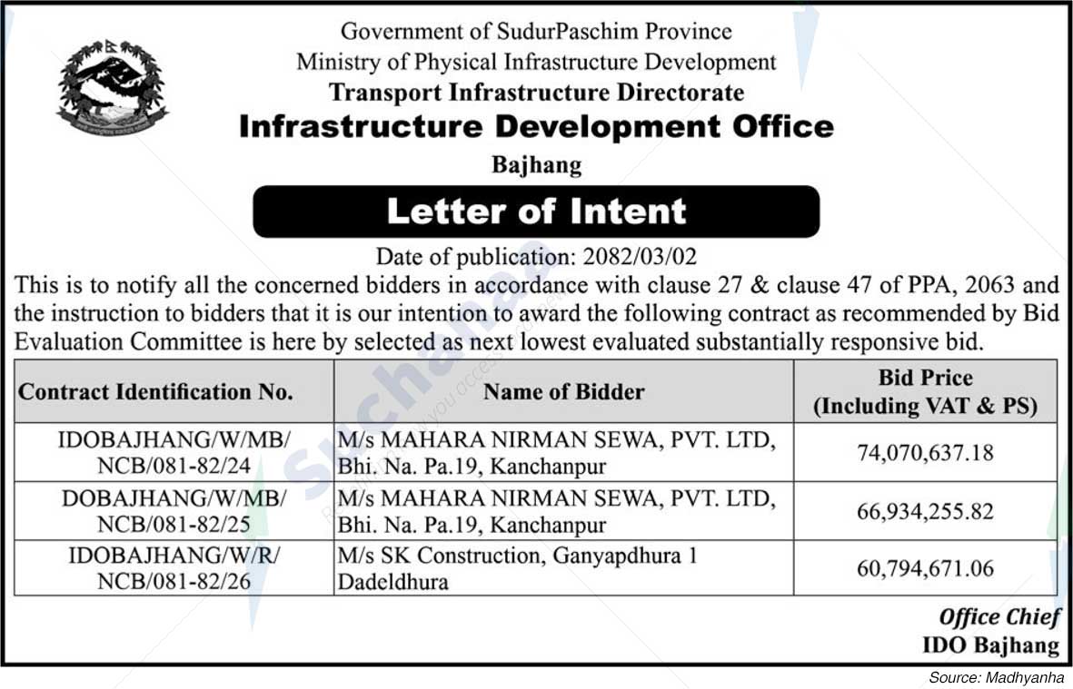 Infrastructure Development Office, Bajhang