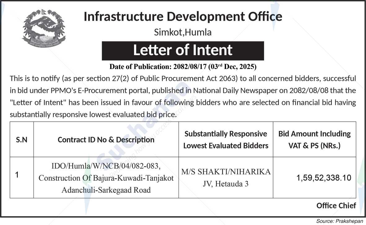 Infrastructure Development Office, Simkot, Humla