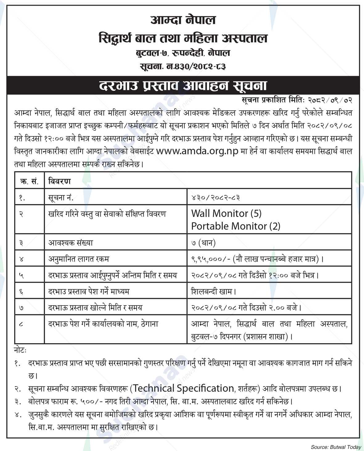 Siddhartha Children and Women Hospital (SCWH)