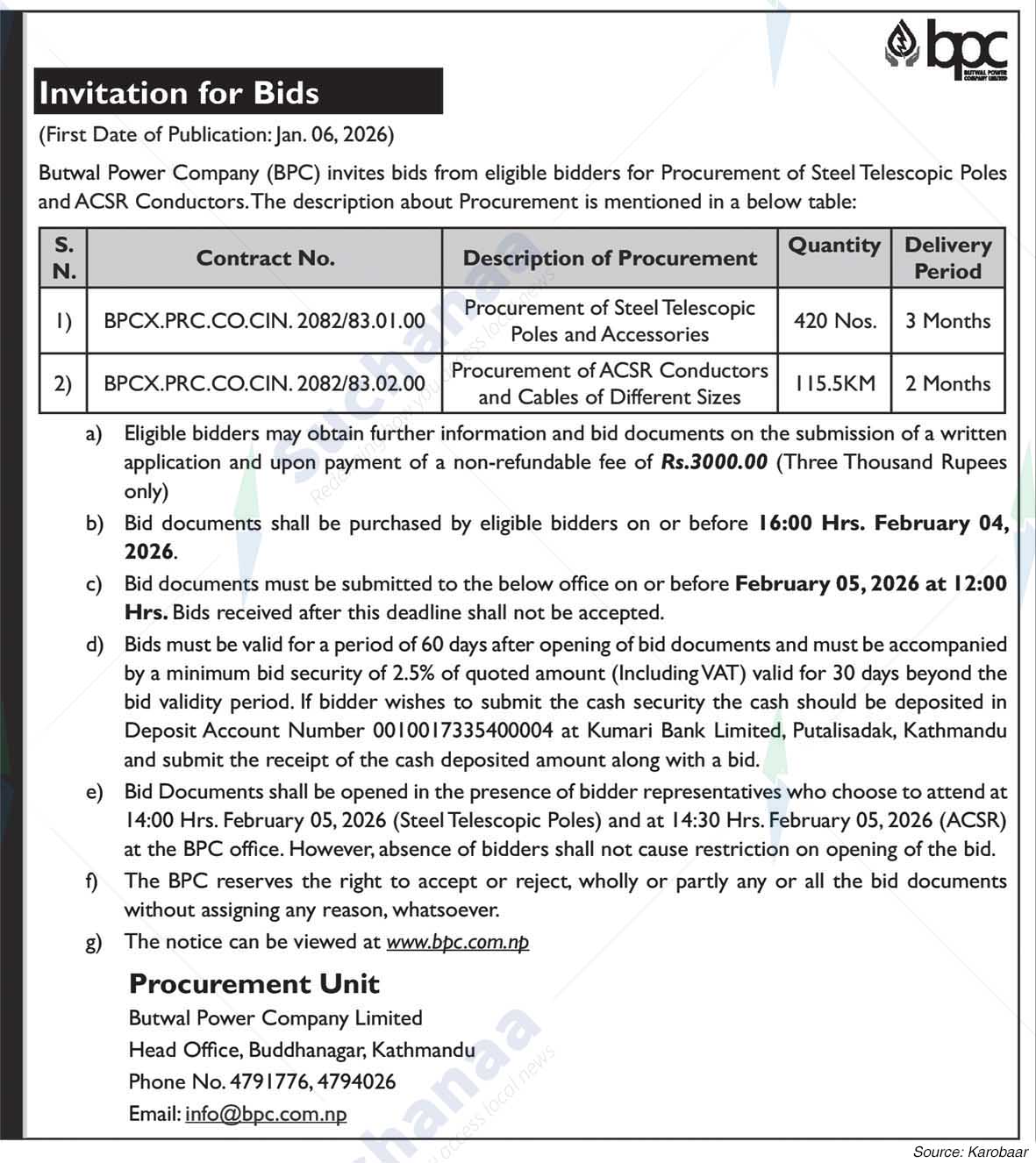 Butwal Power Company Limited