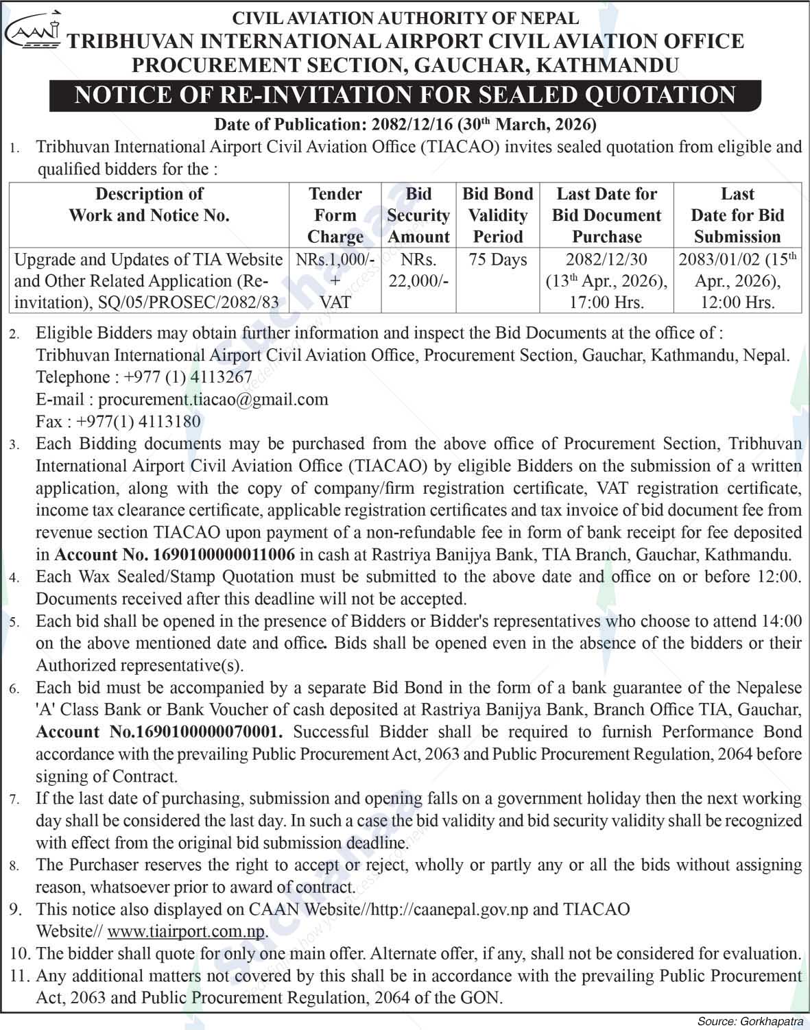 Tribhuvan International Airport
