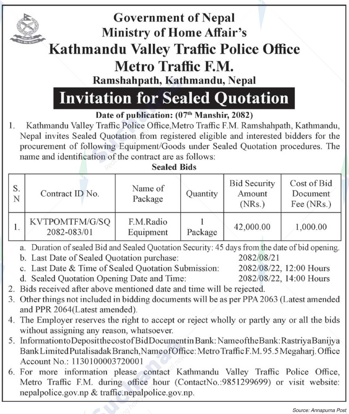 Metro Traffic F.M., Ramshahpath, Kathmandu