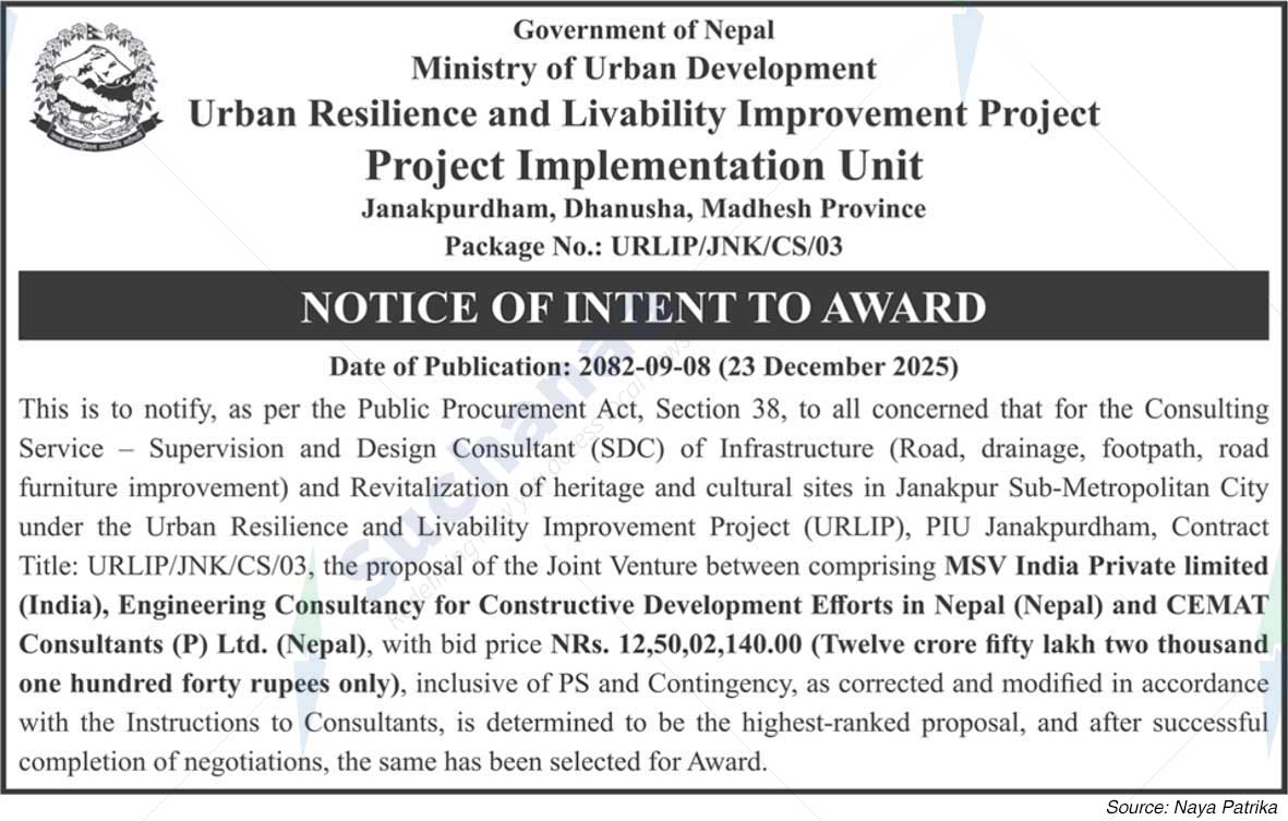 Urban Resilience and Livability Improvement, Janakpurdham