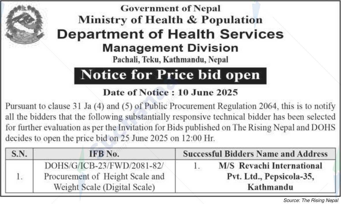 Department of Health Services Management Division, Pachali, Teku