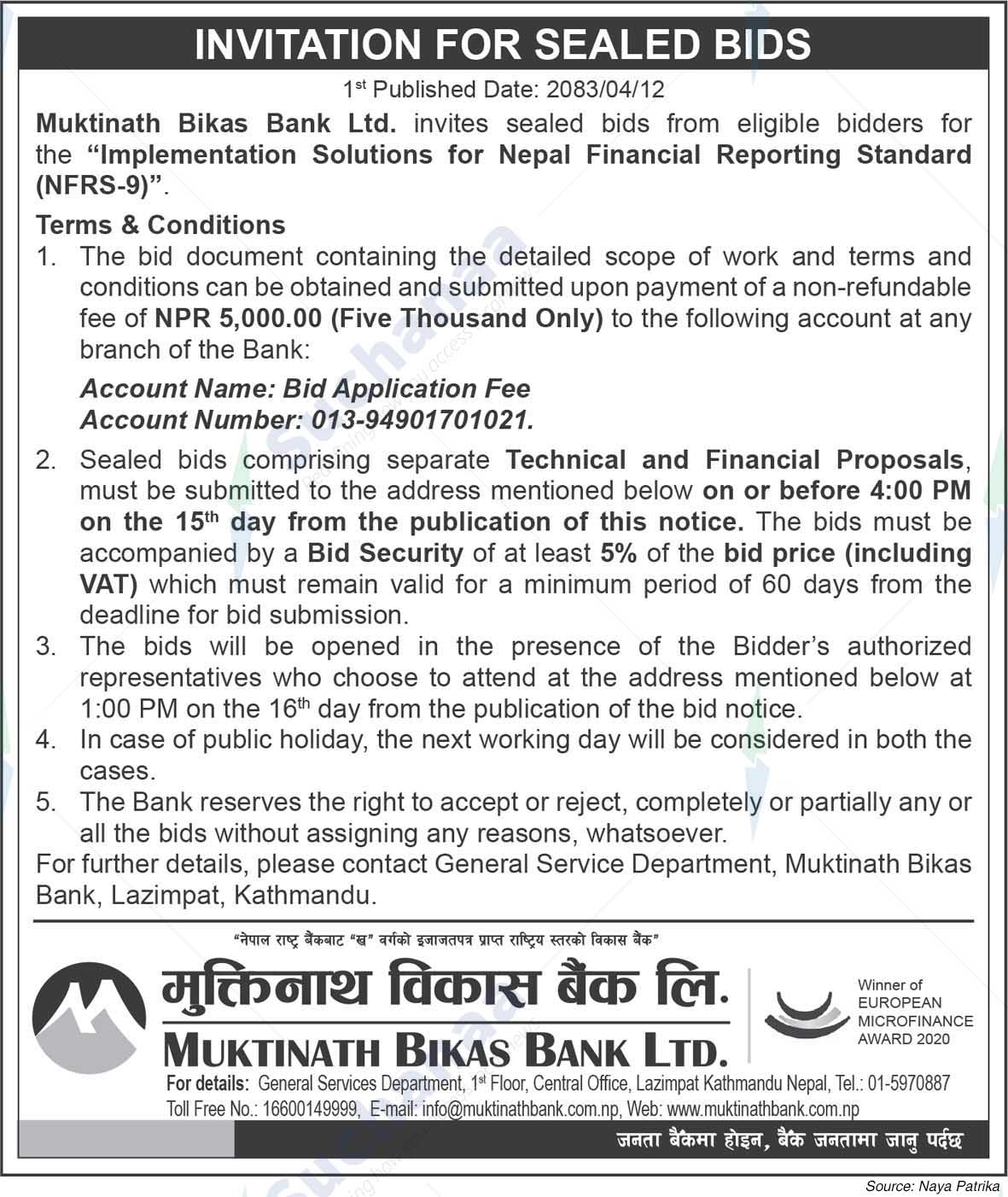 Muktinath Bikas Bank Ltd.