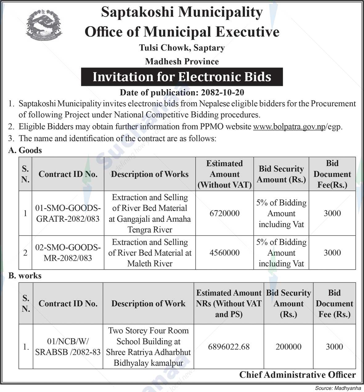 Saptakoshi Municipality