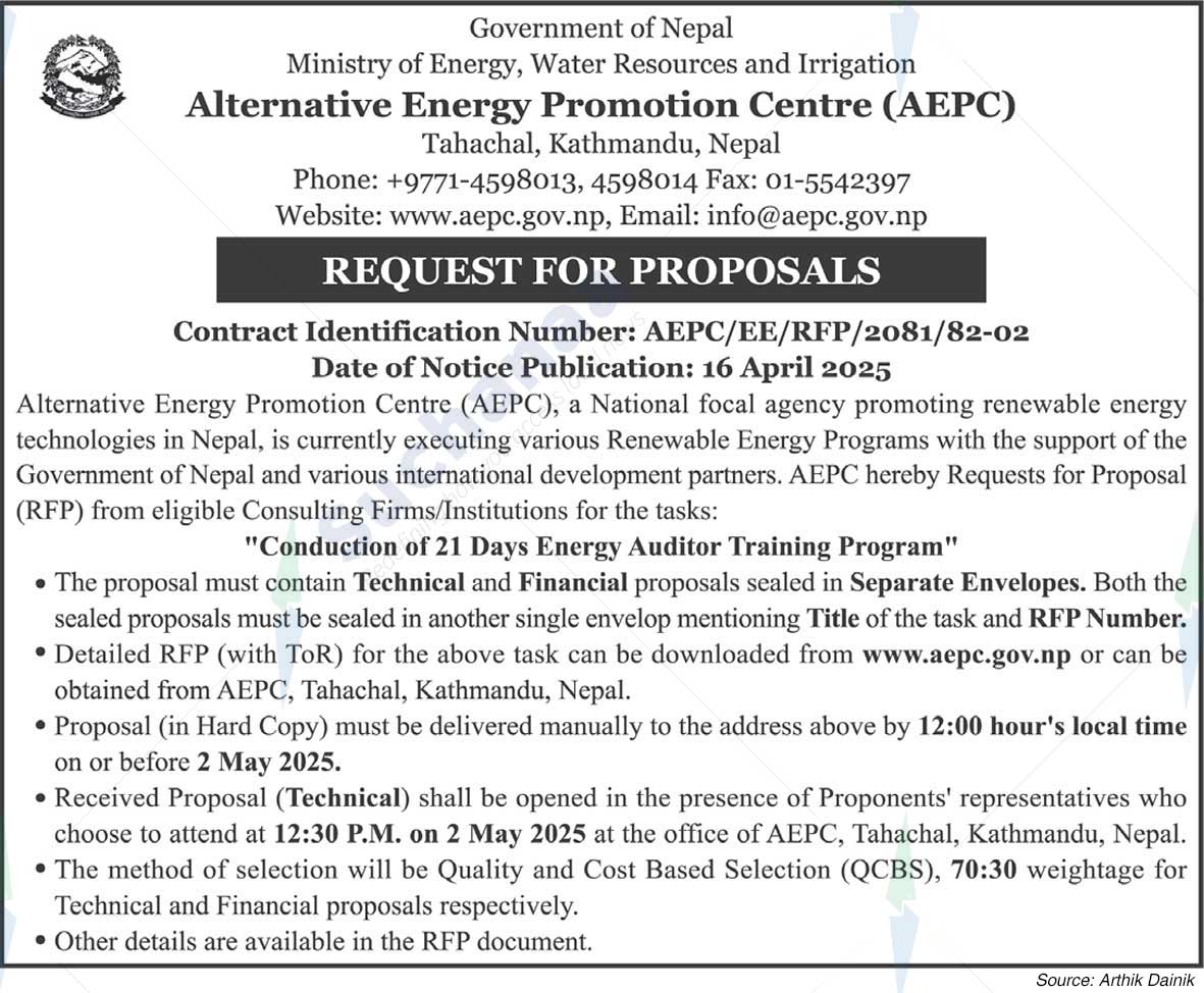 Alternative Energy Promotion Centre (AEPC)
