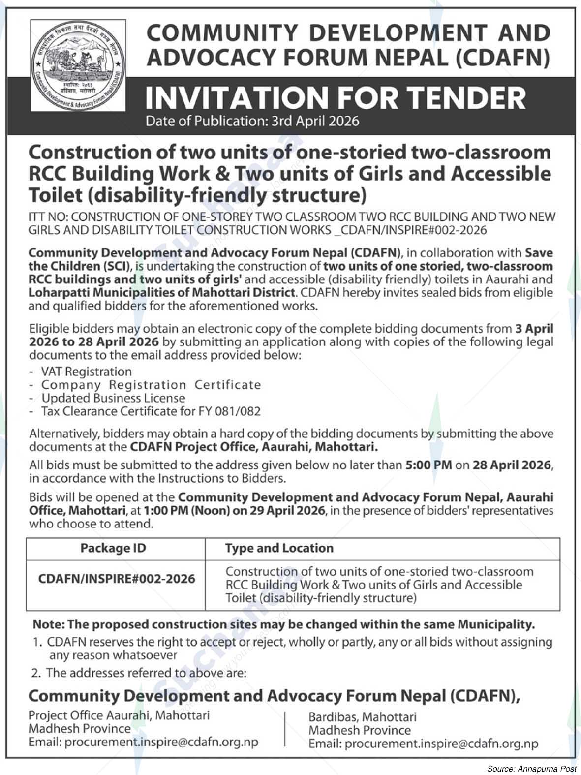 Community Development and Advocacy Forum Nepal (CDAFN)