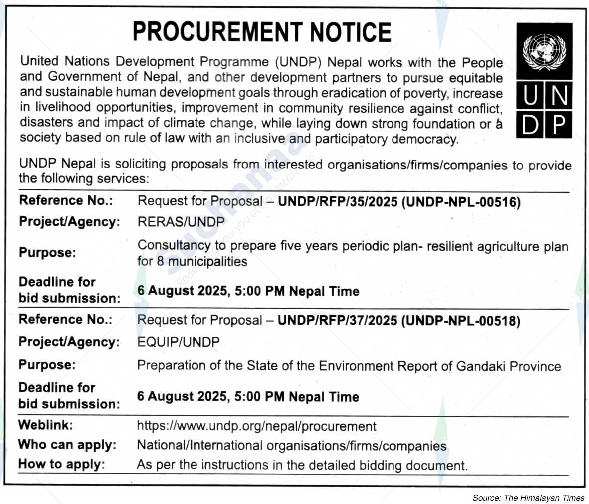 United Nations Development Programme (UNDP)