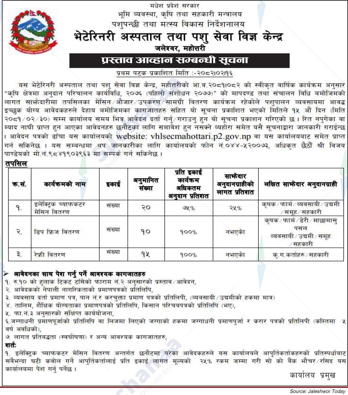 Veterinary Hospital and Animal Service Expert Center, Jaleshwar