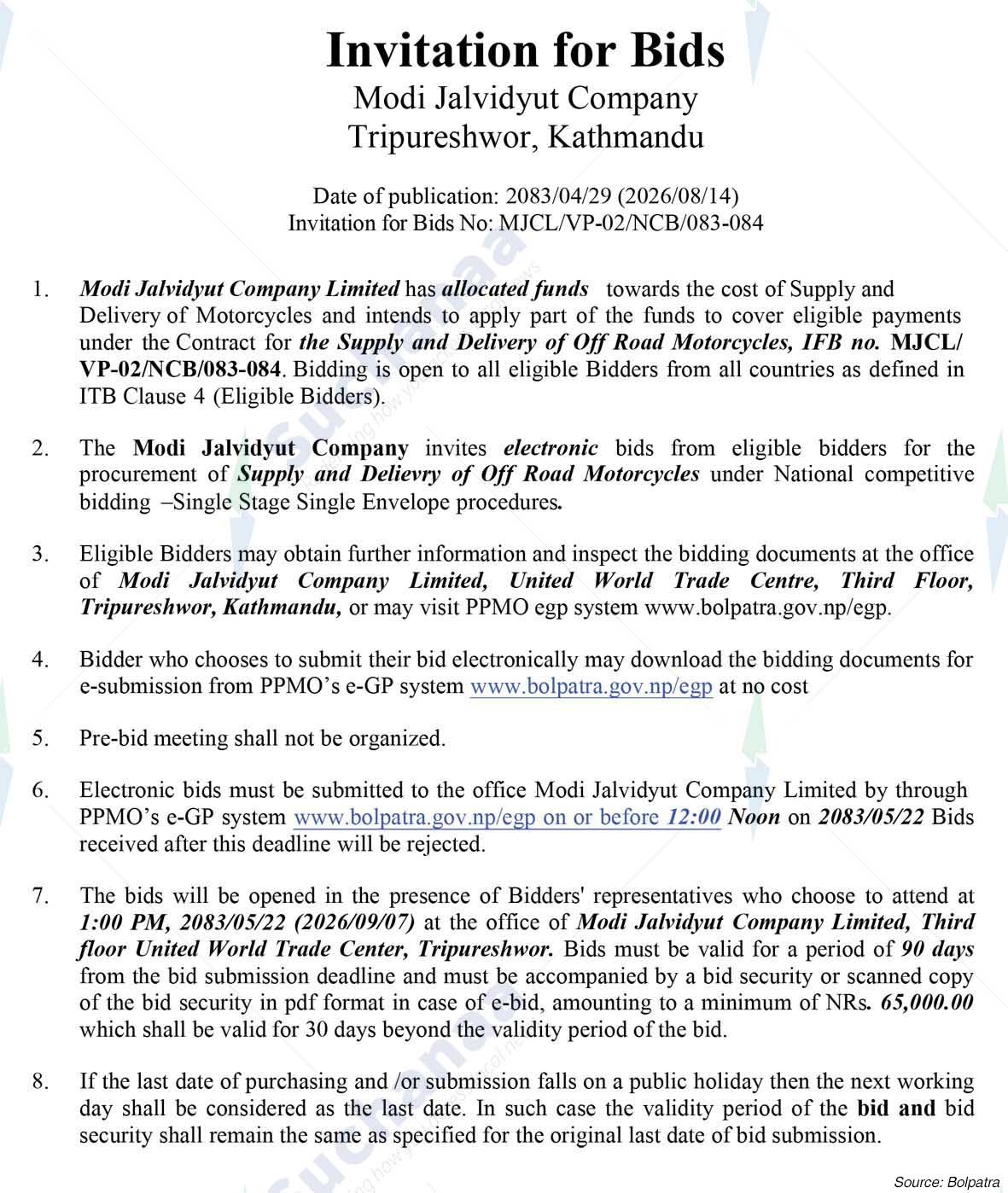 Modi Jalvidyut Company Limited