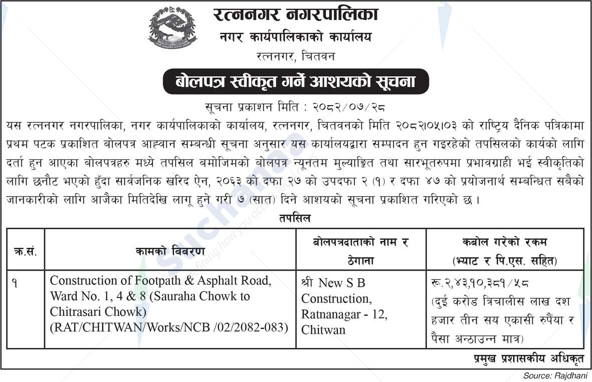 Ratnanagar Municipality