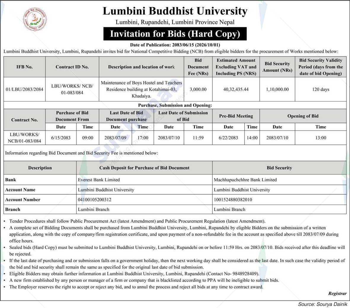 Lumbini Buddhist University