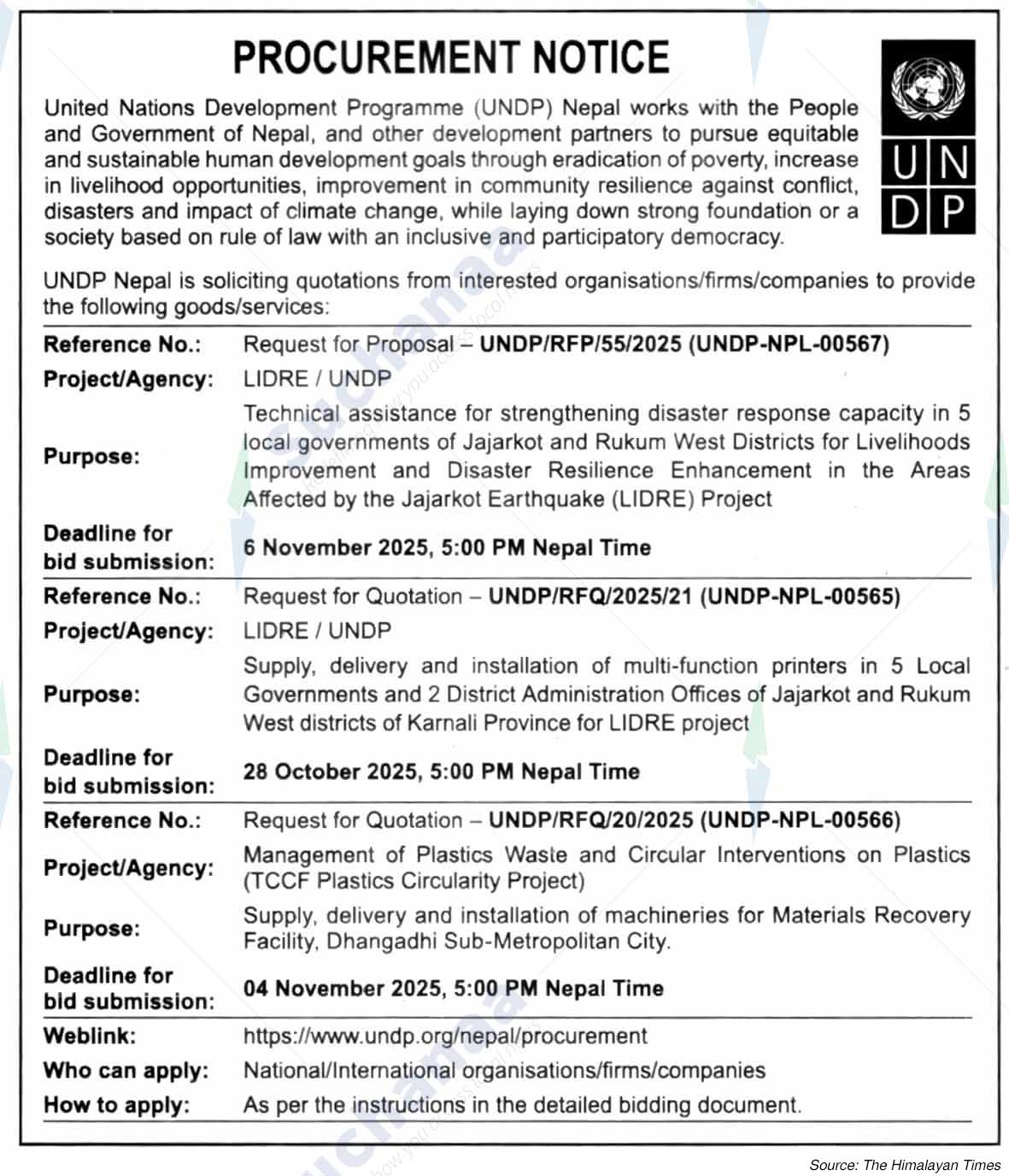 United Nations Development Programme (UNDP)