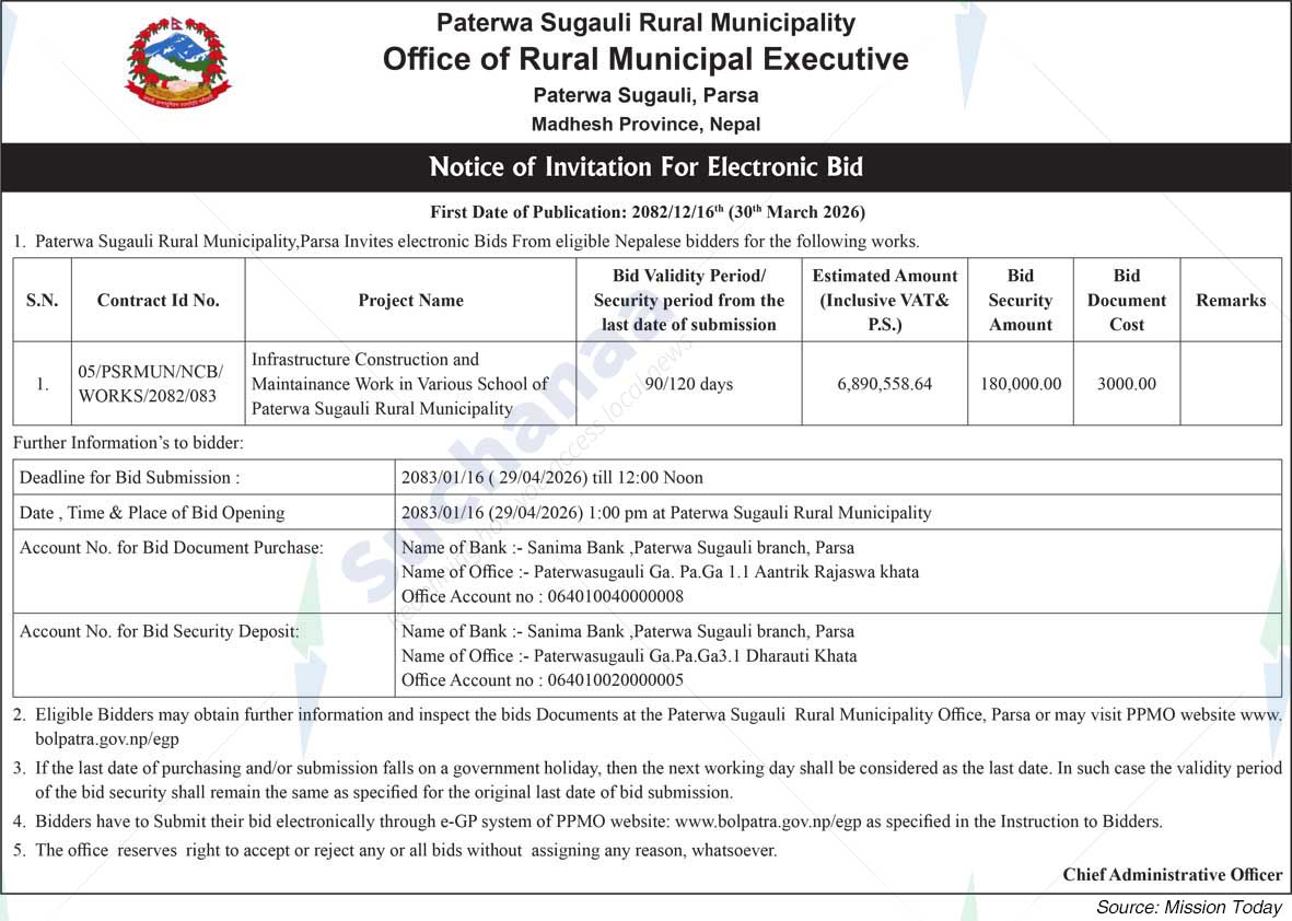 Paterwa Sugauli Rural Municipality