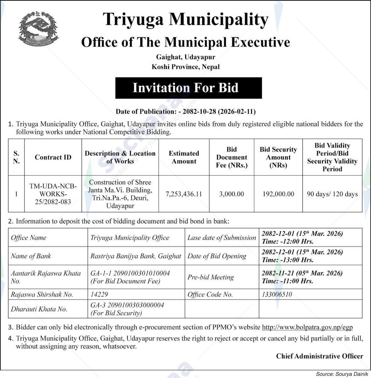 Triyuga Municipality