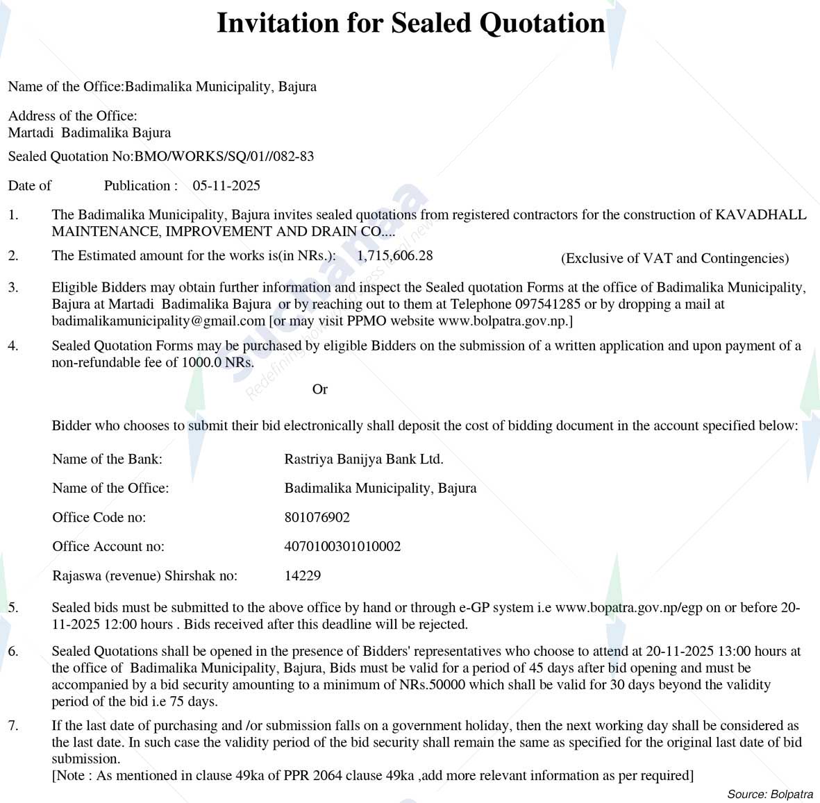 Badimalika Municipality