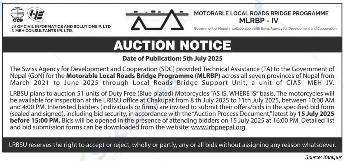 Local Roads Bridge Support Unit (LRBSU)