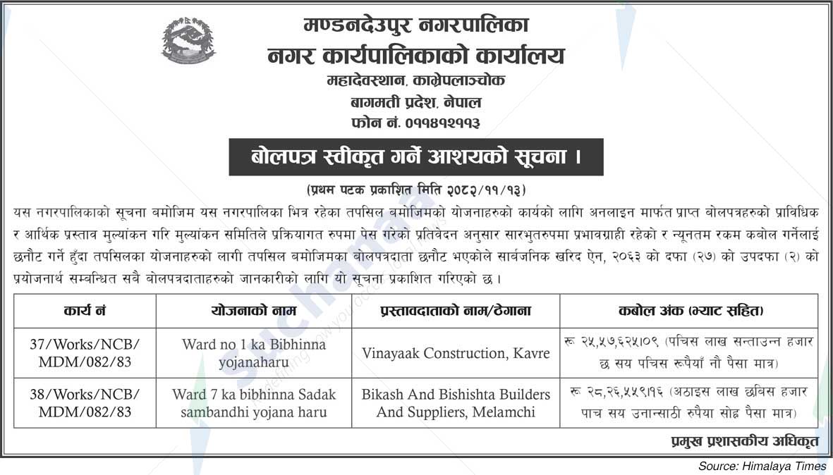 Mandandeupur Municipality