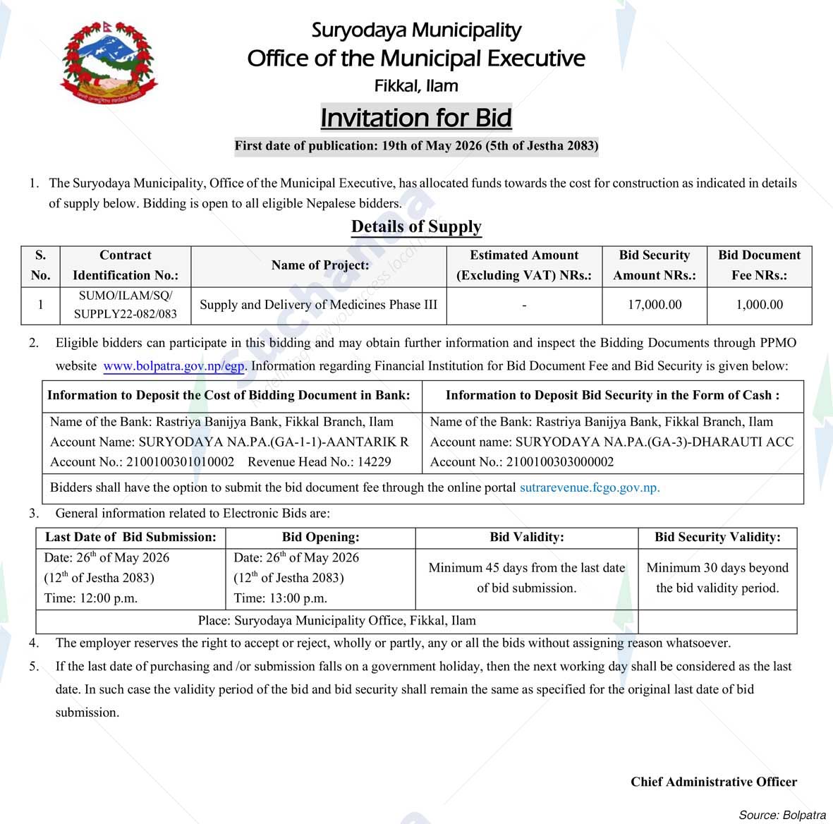 Suryodaya Municipality
