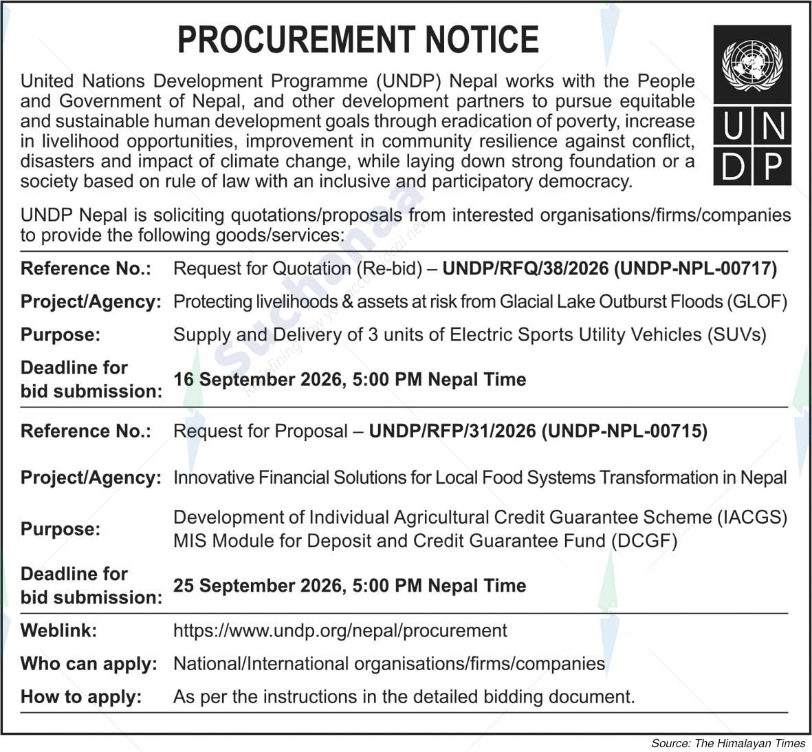 United Nations Development Programme (UNDP)