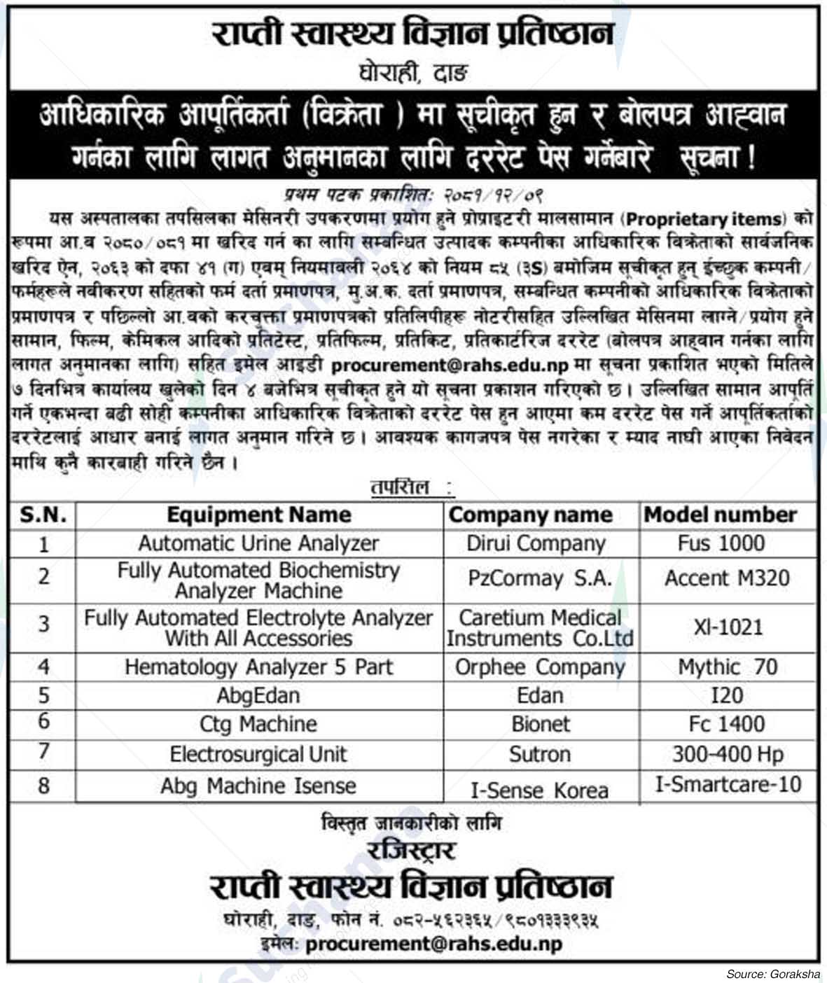 Rapti Academy of Health Sciences
