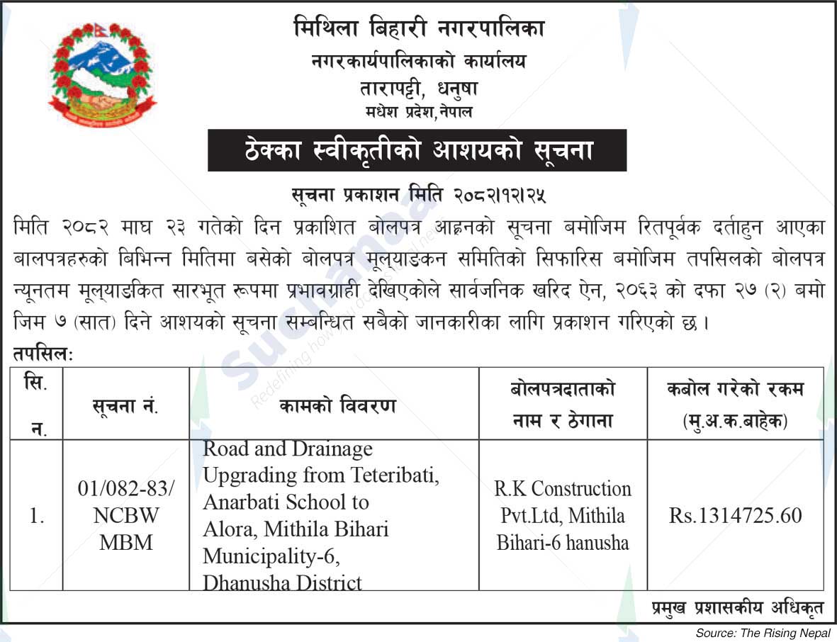 Mithila Bihari Municipality