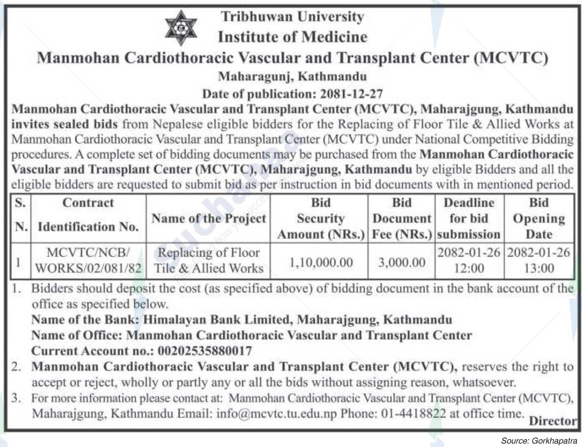 Tribhuvan University, Institute of Medicine