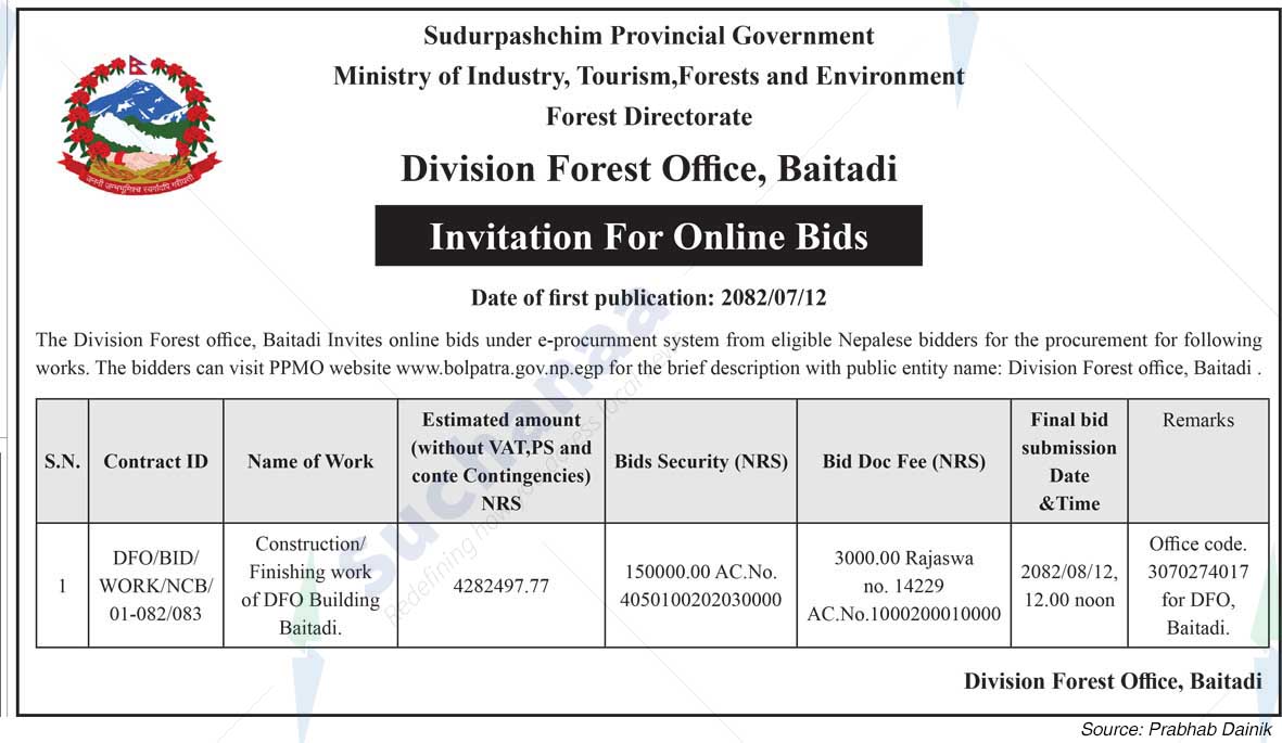 Division Forest Office, Baitadi