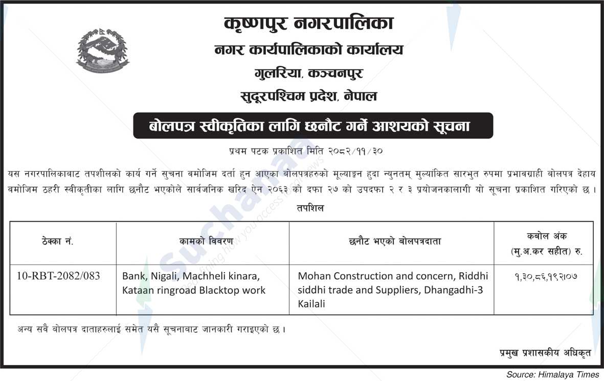 Krishnapur Municipality