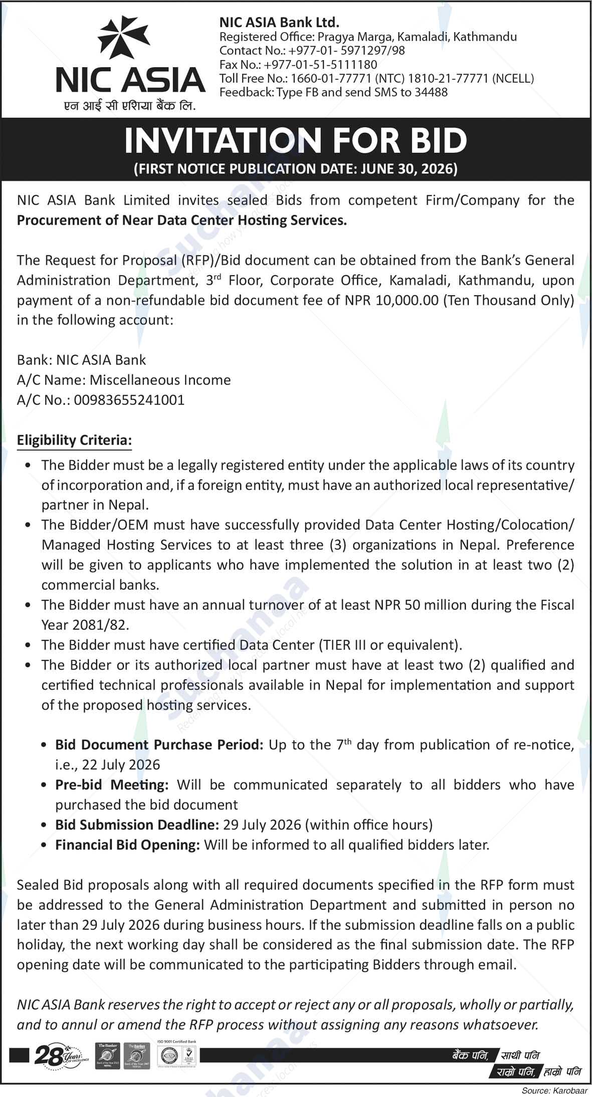 NIC Asia Bank Limited