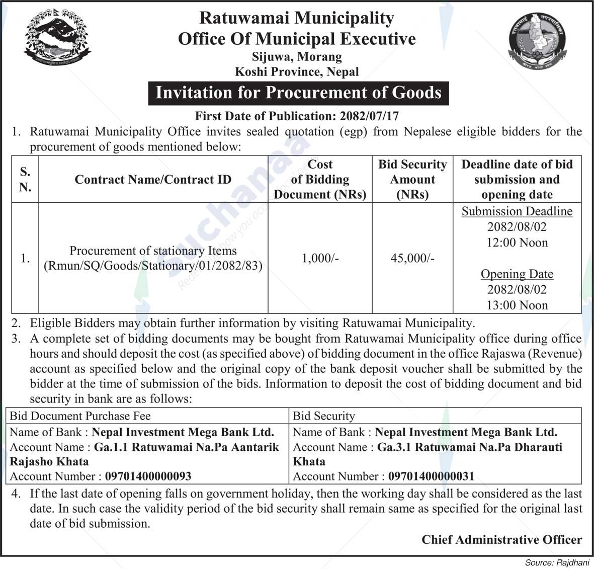 Ratuwamai Municipality