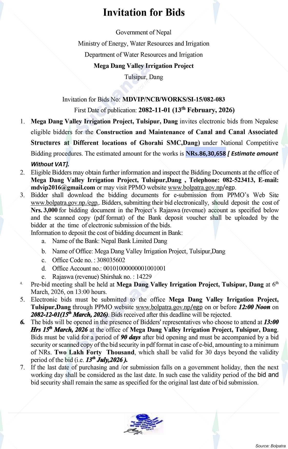 Mega Dang Valley Irrigation Project