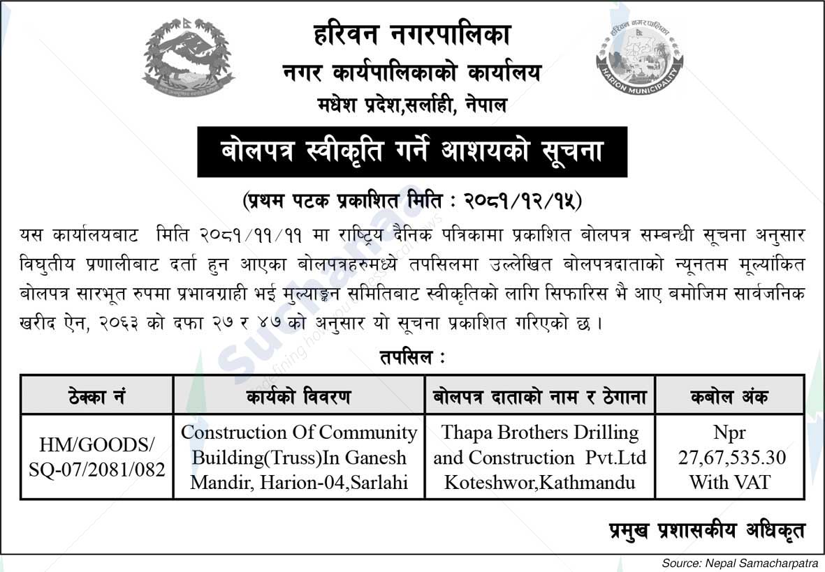 Hariwan Municipality