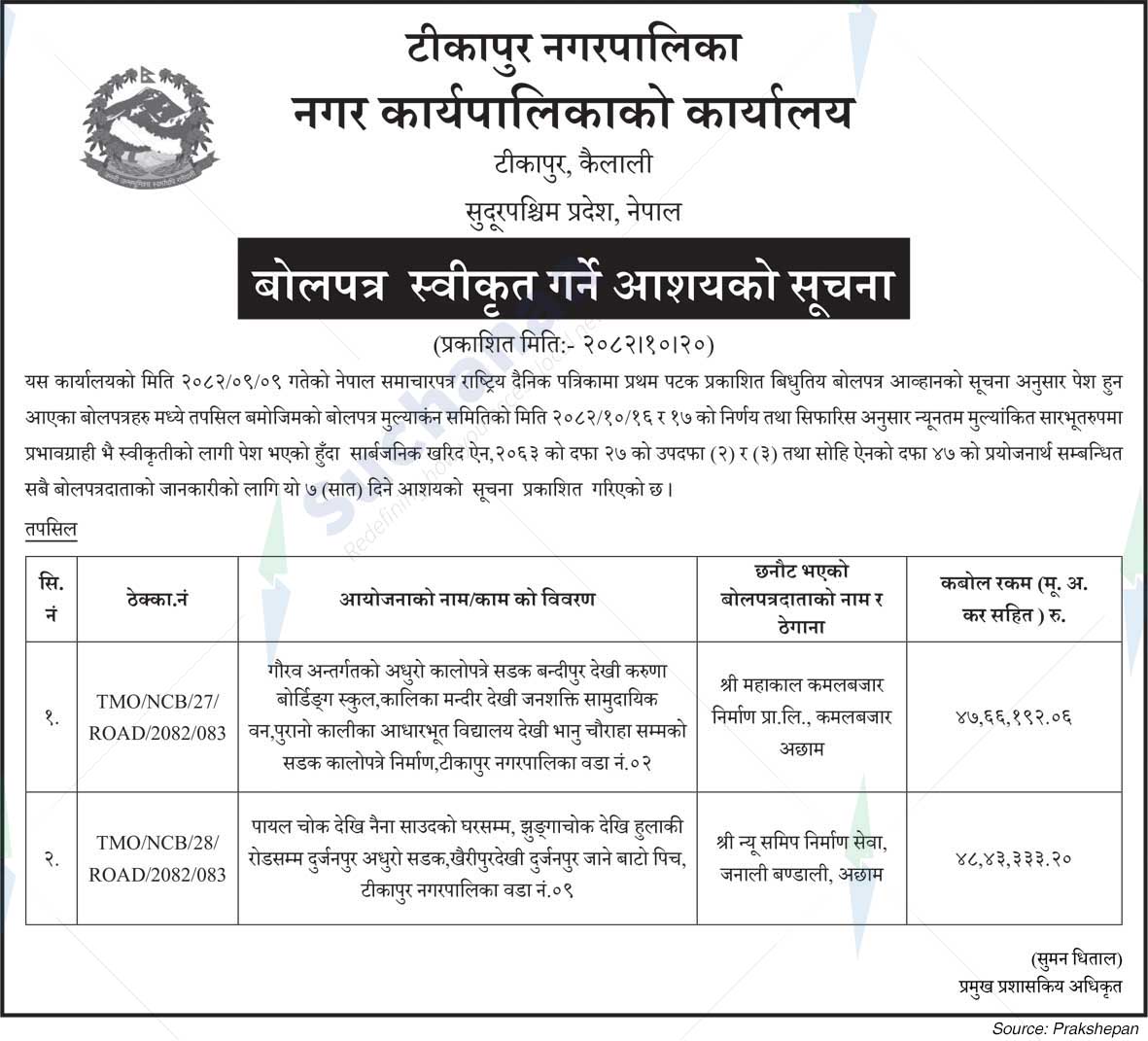 Tikapur Municipality