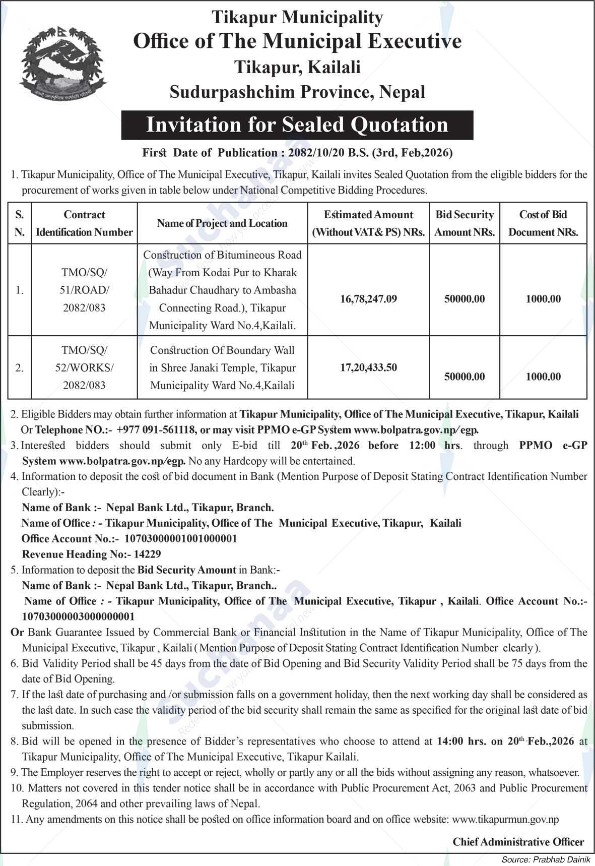 Tikapur Municipality