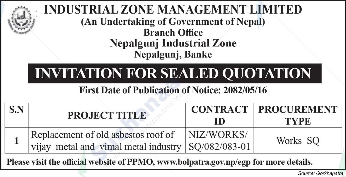 Industrial Zone Management Limited