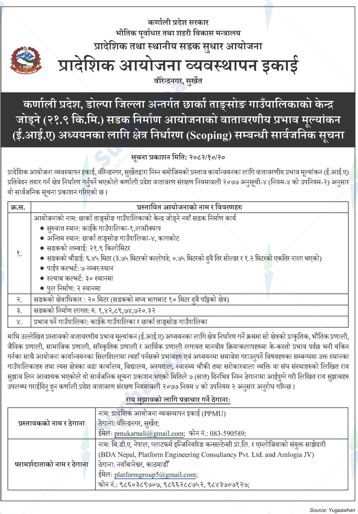 Provincial Project Management Unit (PPMU), Surkhet