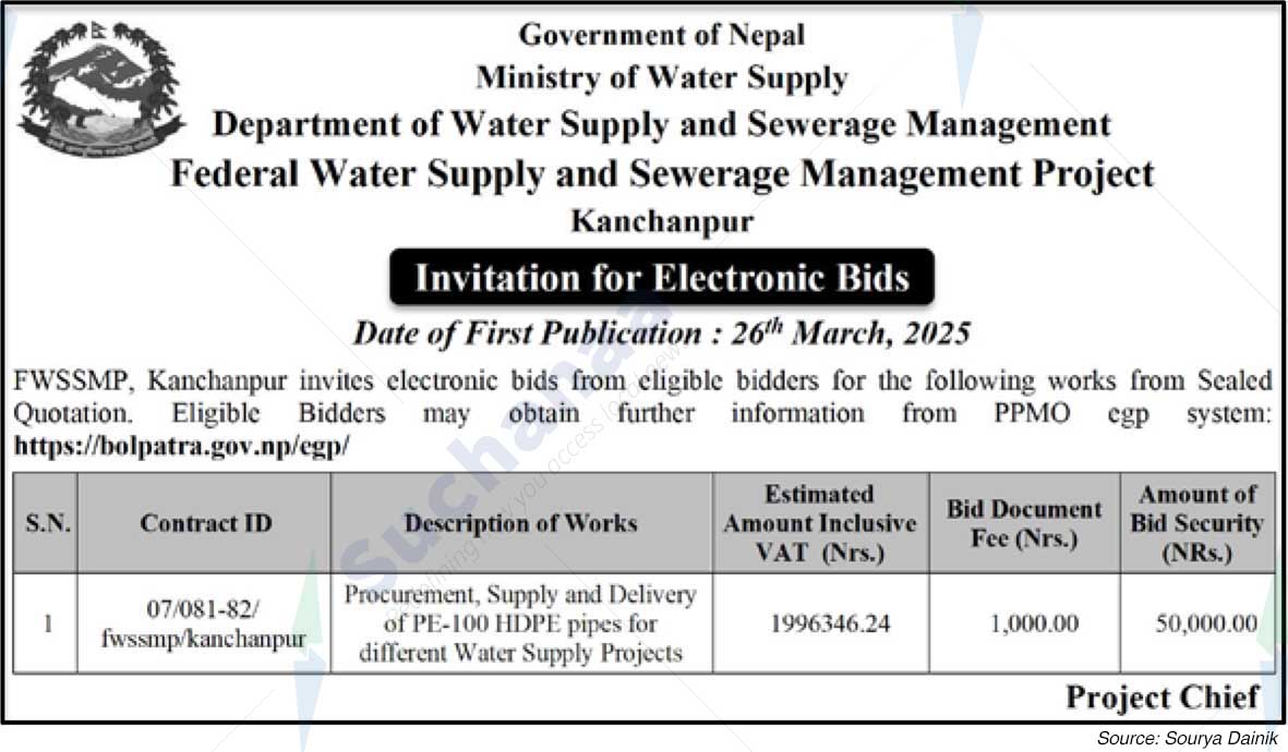 Federal Water Supply and Sewerage Management Project