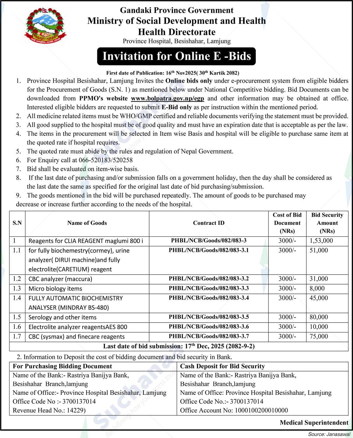 Province Hospital, Besishahar, Lamjung