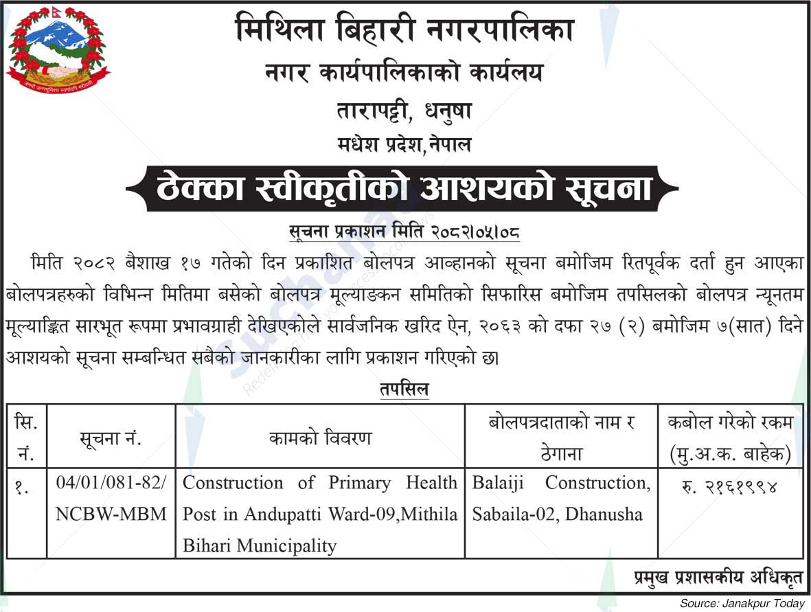 Mithila Bihari Municipality