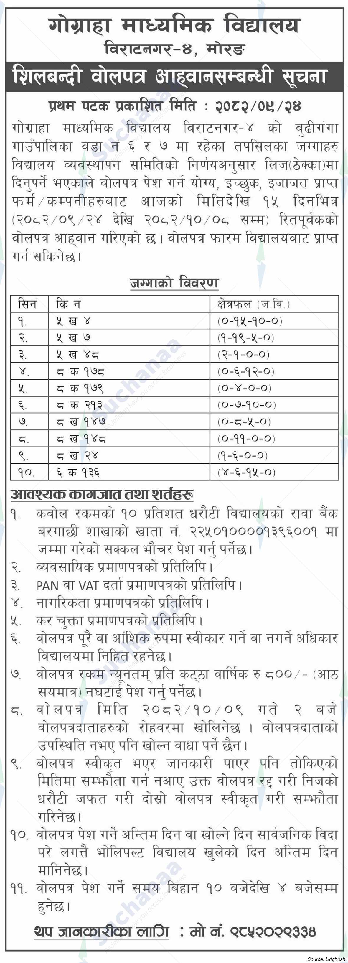 Gograha Secondary School, Morang