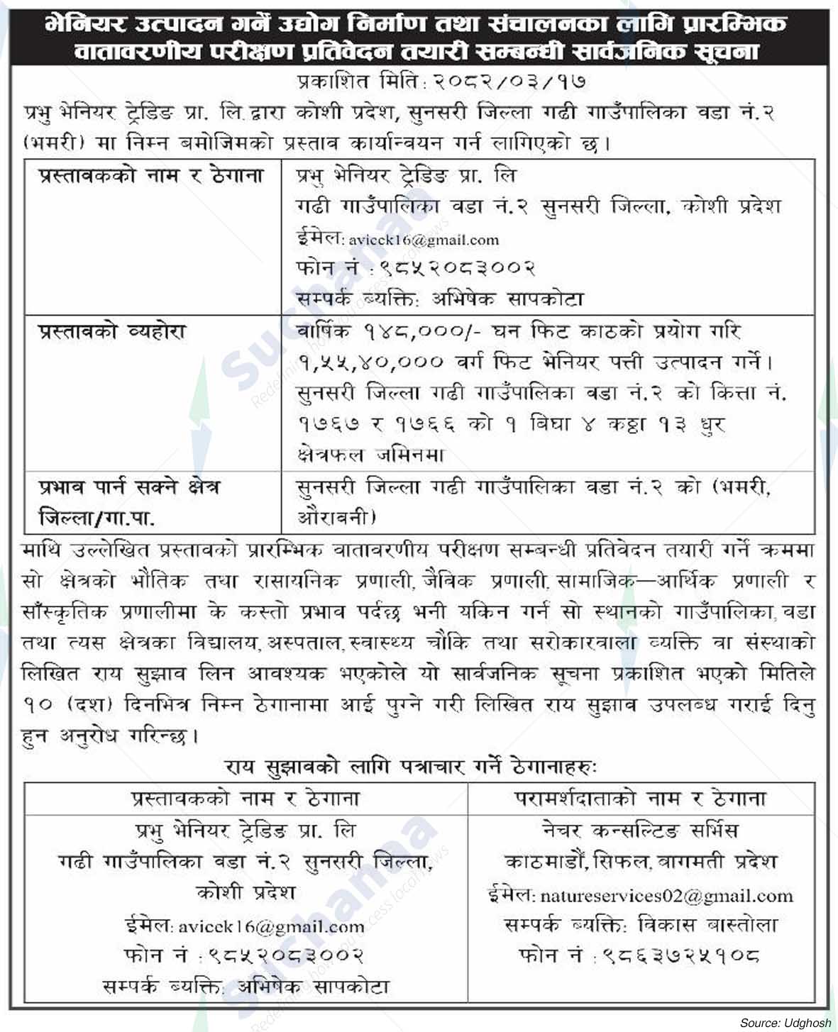 Prabhu Veneer Trading Pvt. Ltd.