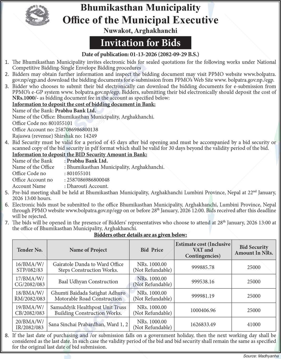 Bhumikasthan Municipality