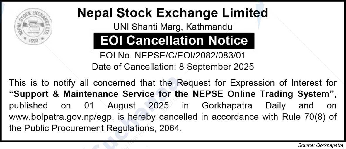 Nepal Stock Exchange Limited (NEPSE)